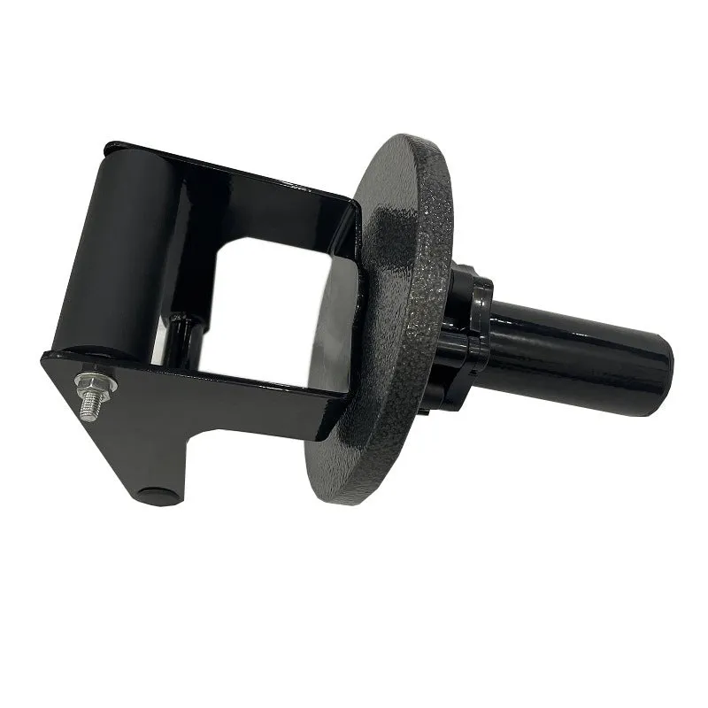 Shin trainer with iron foam frame and foam padding for calf ankle rehabilitation, fits 50mm or 25mm barbell discs