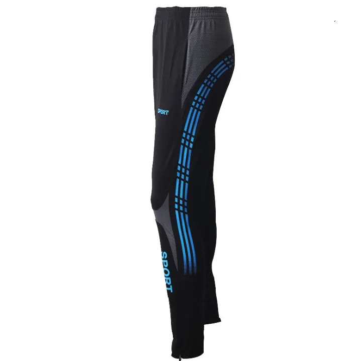 Men's straight tube polyester fast-dry fitness running trousers in fluorescent green with three solid side stripes