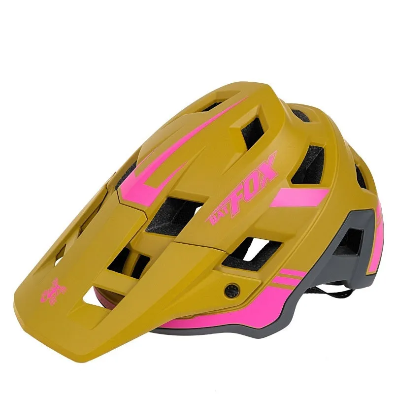 Mountain bike helmet in army green with PC EPS construction, size L 58-61 cm