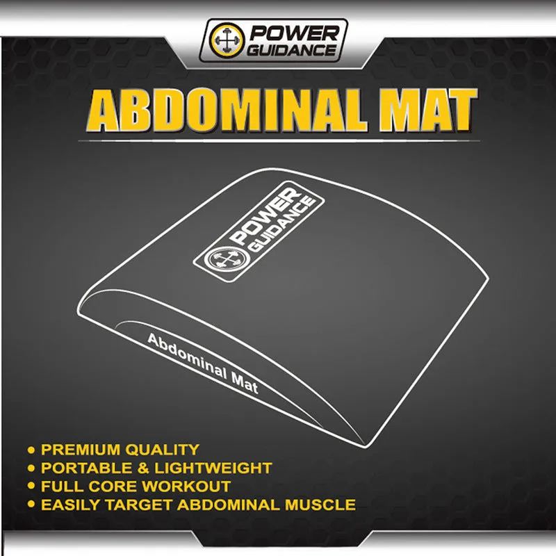 Portable sit-up training mat with high hardness foam and PVC leather cover in photo colour, 36x30.5x7.5cm
