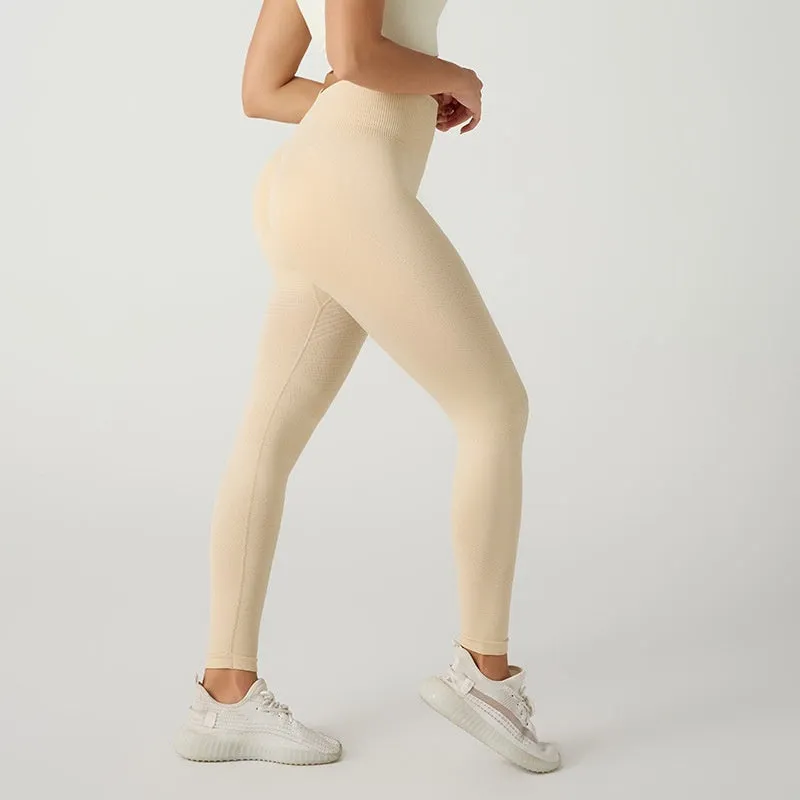 High waist hip lift exercise workout pants in black, nylon and spandex blend, size S M L
