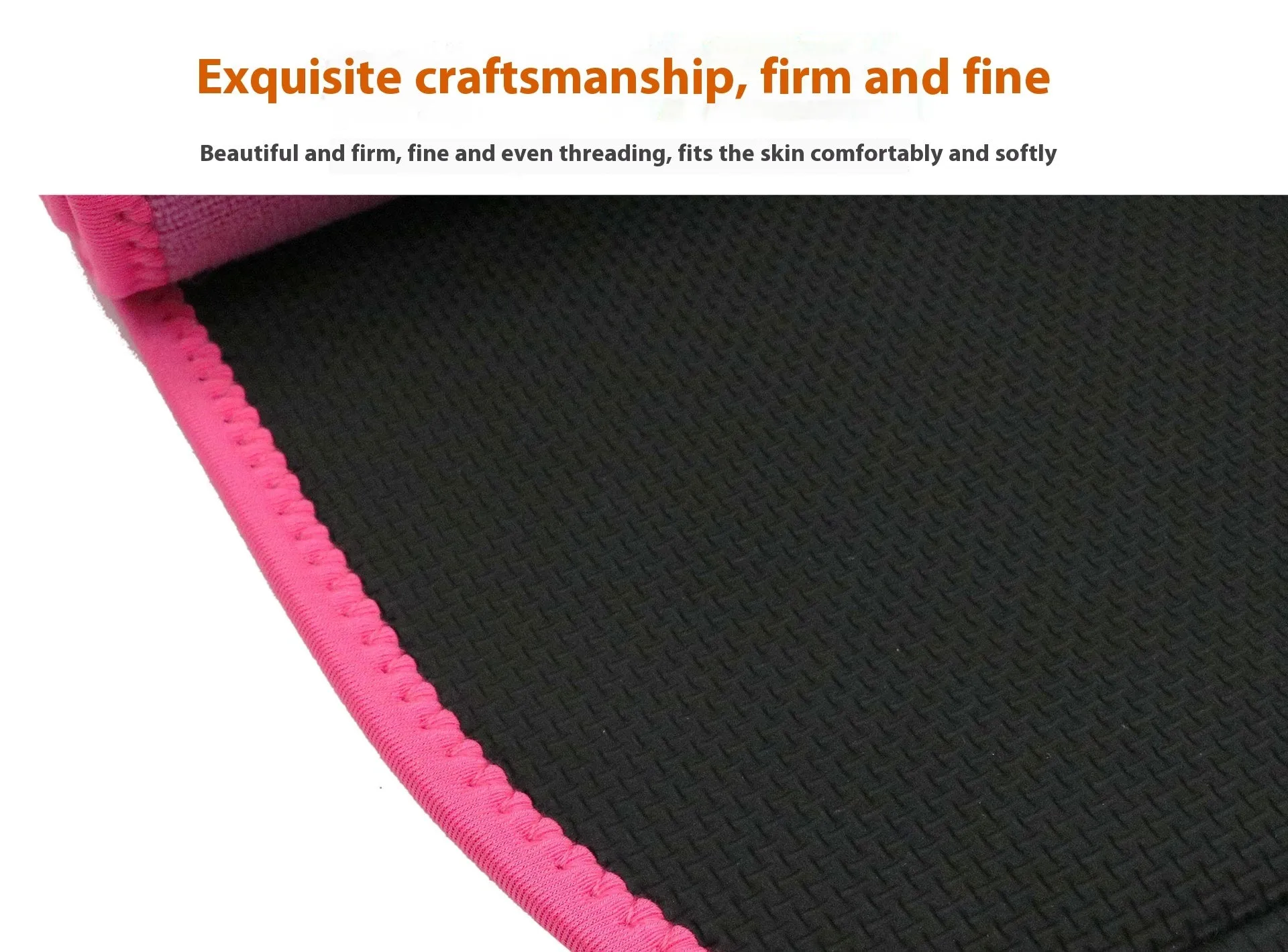 A neoprene hot lumbar support fitness belt in black, blue, or pink colour.