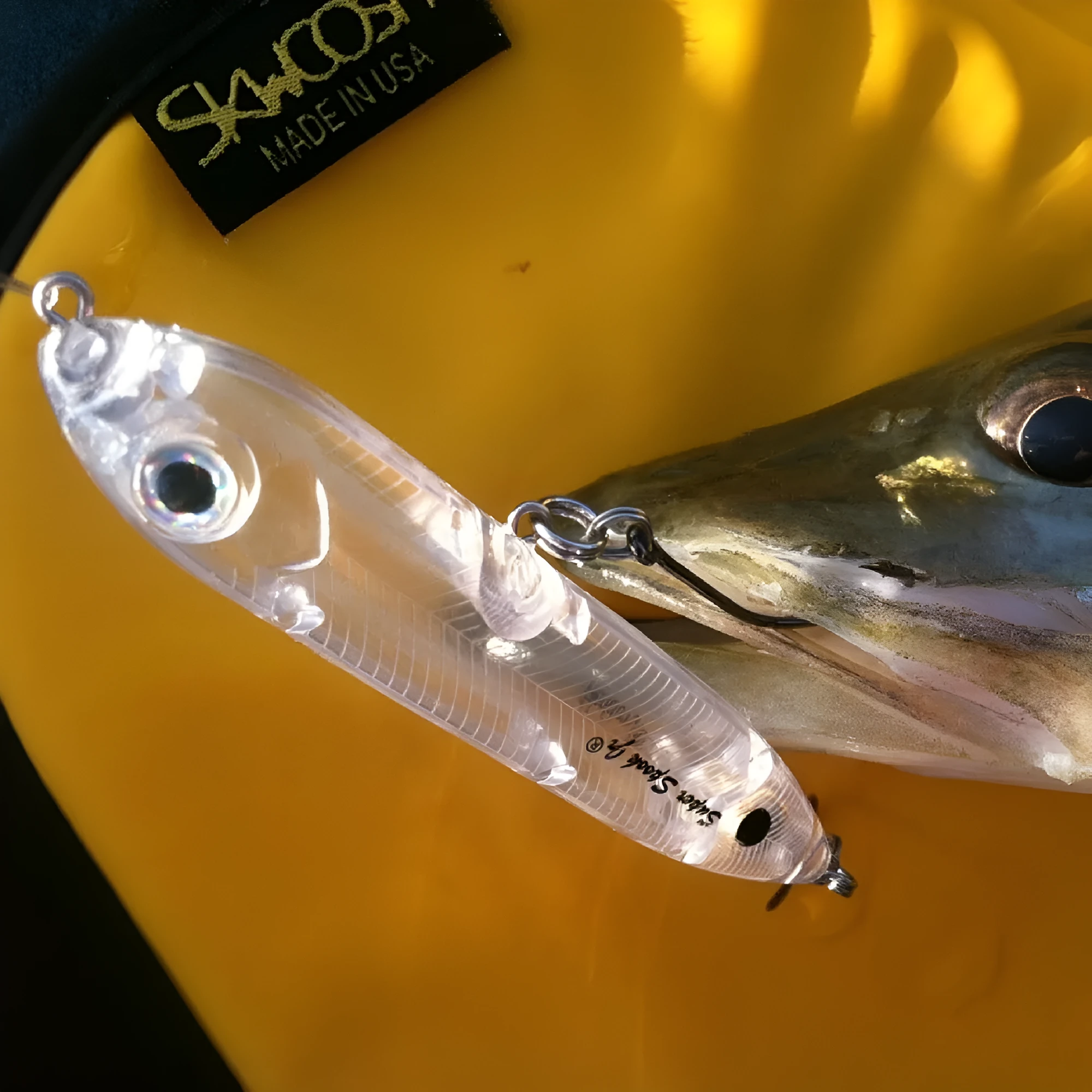 9.5cm transparent blank fishing lure body with 7mm eye slot for DIY bait making