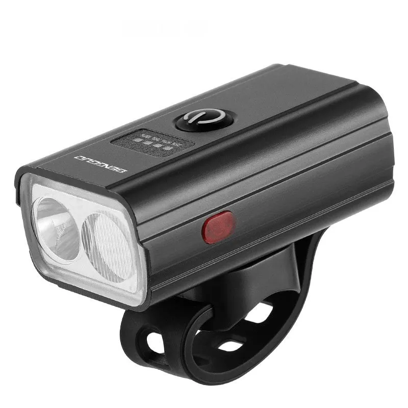 Night riding cycling headlight fixture and fitting with aluminium alloy housing and Type-C charging interface