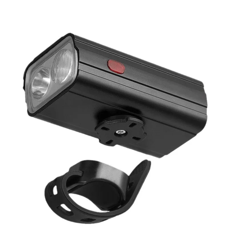 Night riding cycling headlight fixture and fitting with aluminium alloy housing and Type-C charging interface
