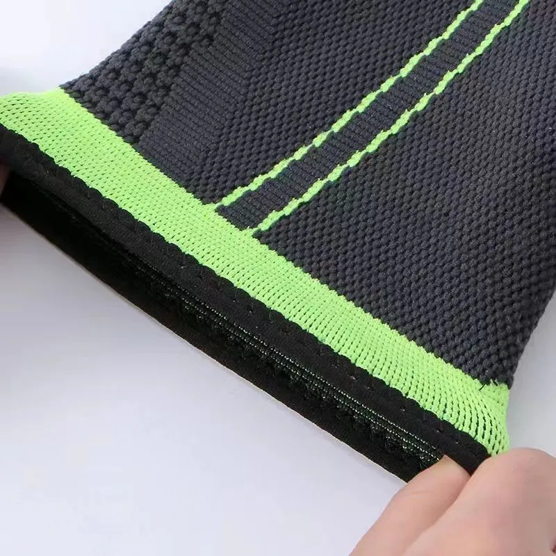Simple summer thin sports ankle protector in black, green, and orange colour options for tennis and adult ankle support