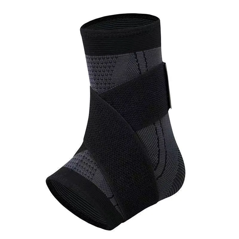 Simple summer thin sports ankle protector in black, green, and orange colour options for tennis and adult ankle support