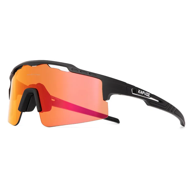 TR90 full rim polarized HD riding glasses bicycle sunglasses colourful three lens set