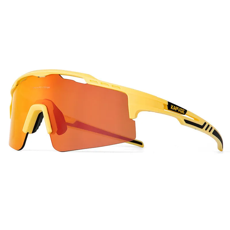 TR90 full rim polarized HD riding glasses bicycle sunglasses colourful three lens set