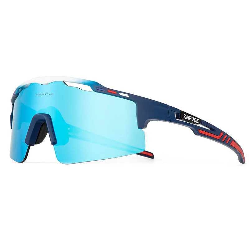 TR90 full rim polarized HD riding glasses bicycle sunglasses colourful three lens set
