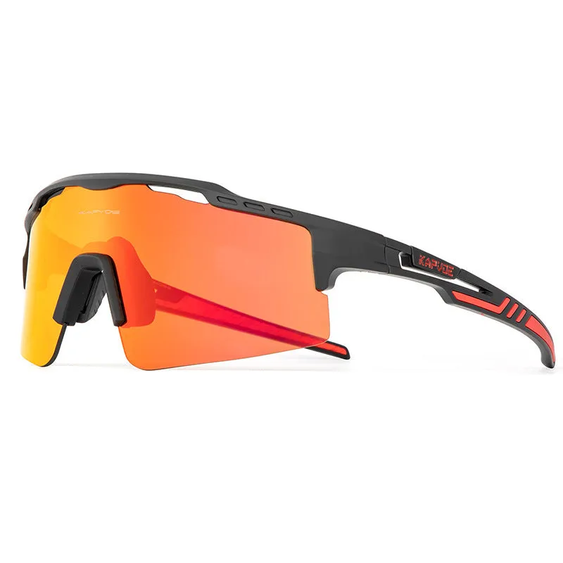 TR90 full rim polarized HD riding glasses bicycle sunglasses colourful three lens set