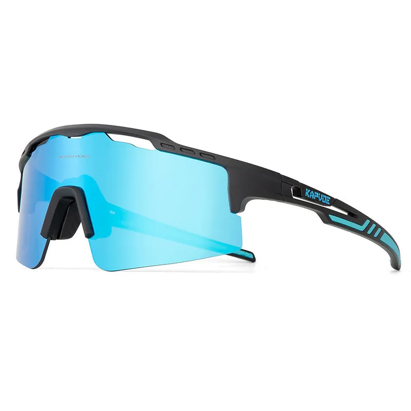 TR90 full rim polarized HD riding glasses bicycle sunglasses colourful three lens set