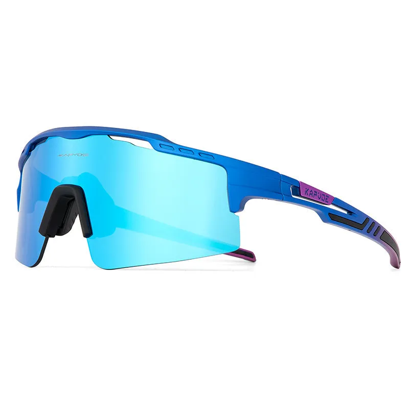 TR90 full rim polarized HD riding glasses bicycle sunglasses colourful three lens set