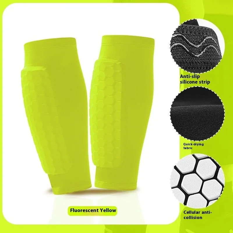 Anti-collision polyester outdoor sports leg warmer in black for running and cycling
