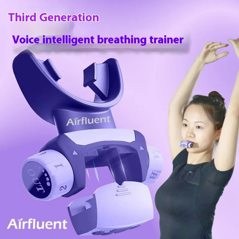 Plastic breathing trainer exerciser for running and fitness equipment in multiple colour options
