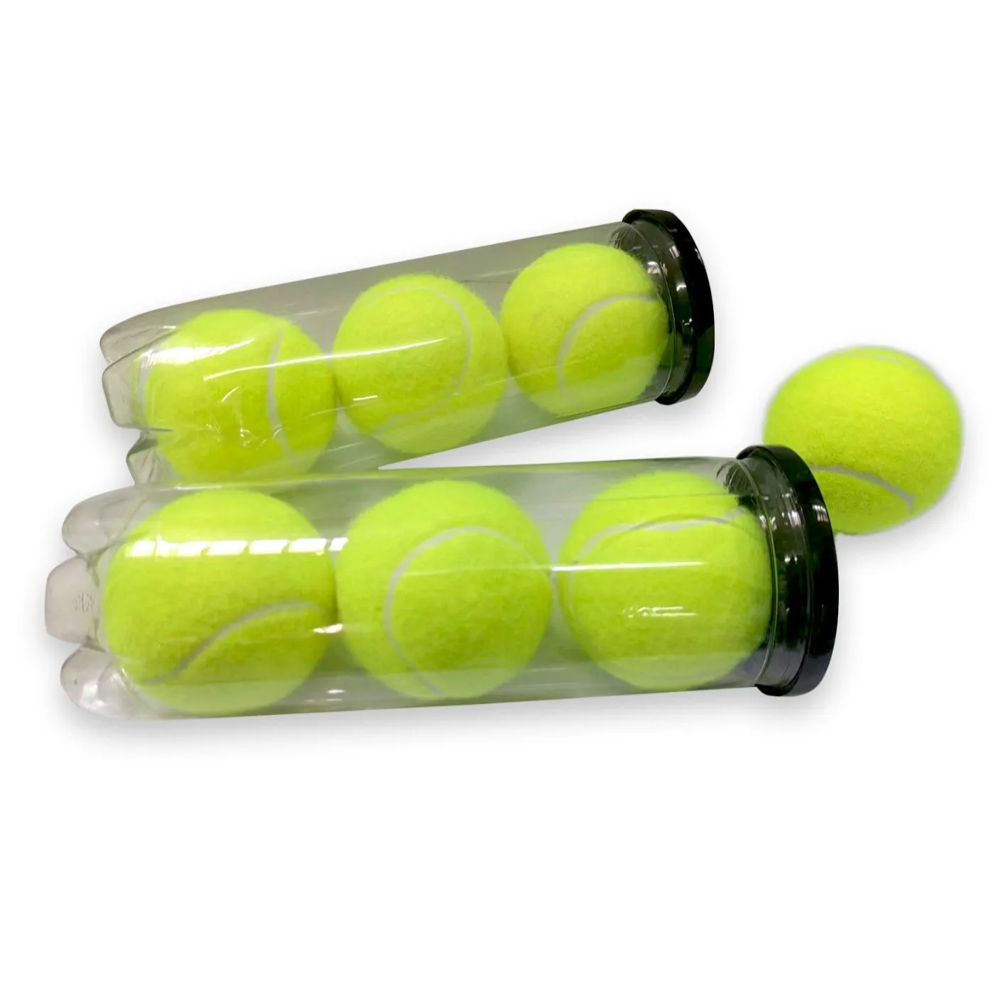 High elasticity durable training tennis rubber barrel ball in green, orange, pink, rose red colour options