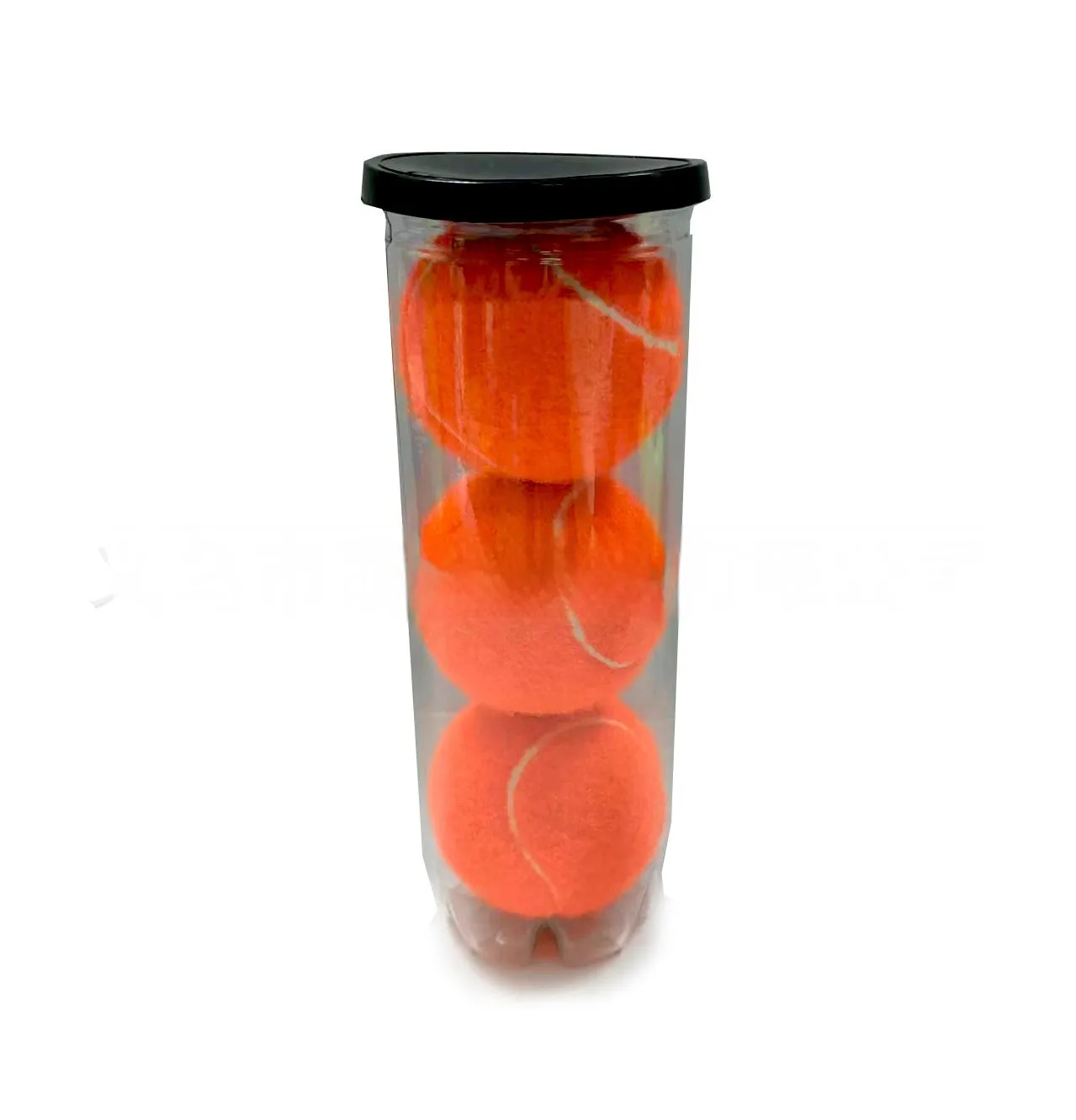 High elasticity durable training tennis rubber barrel ball in green, orange, pink, rose red colour options