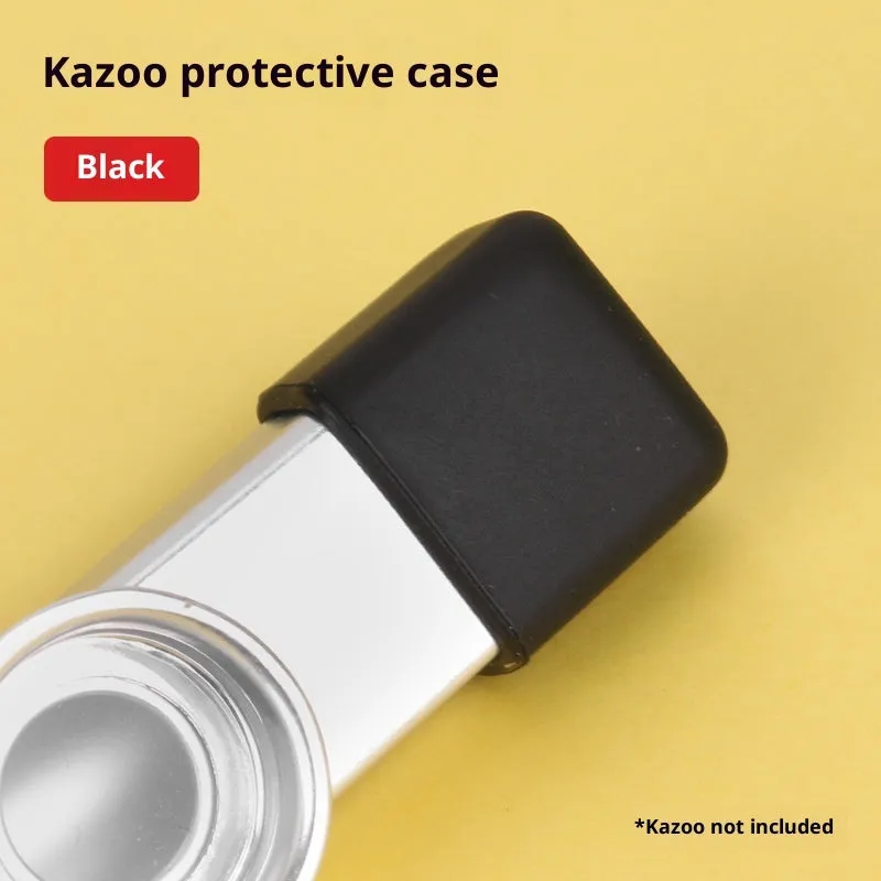 Metal kazoo for beginners with colour option Holy Silver finish on white background
