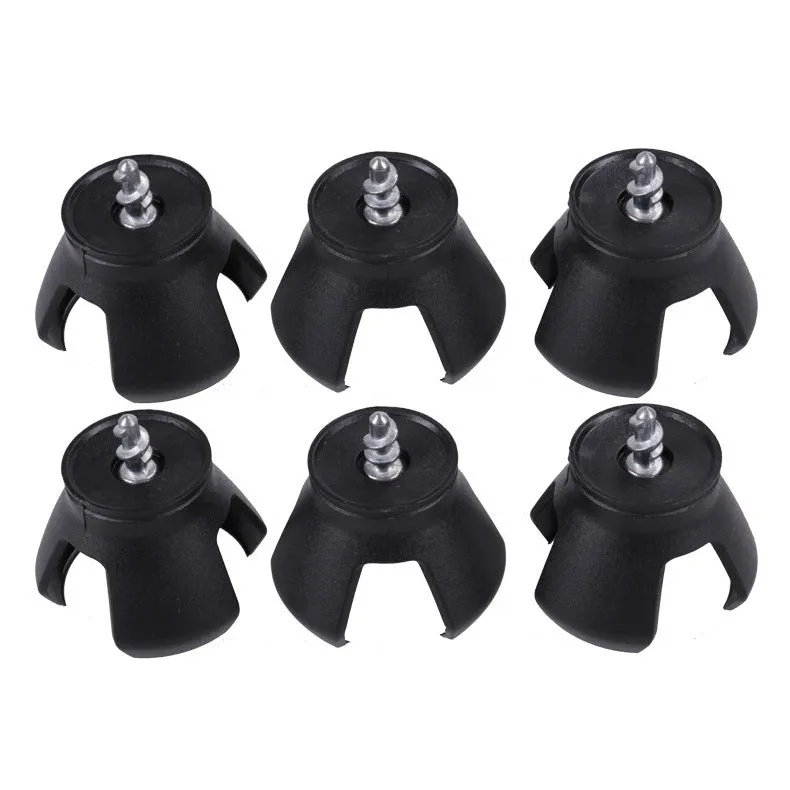 Black aluminium golf ball picker with clip attachment for golf bags