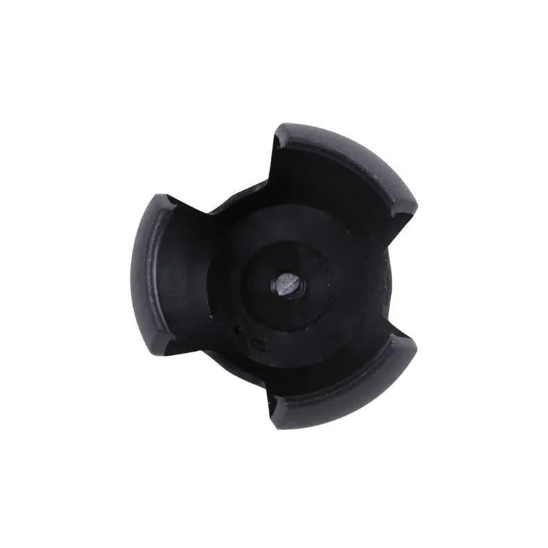 Black aluminium golf ball picker with clip attachment for golf bags