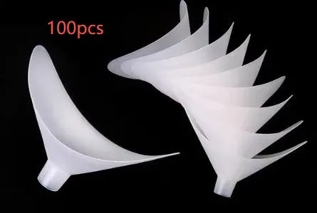 Pack of 100 environmentally friendly plastic lung capacity tester mouthpieces with 12-13mm nozzle connection