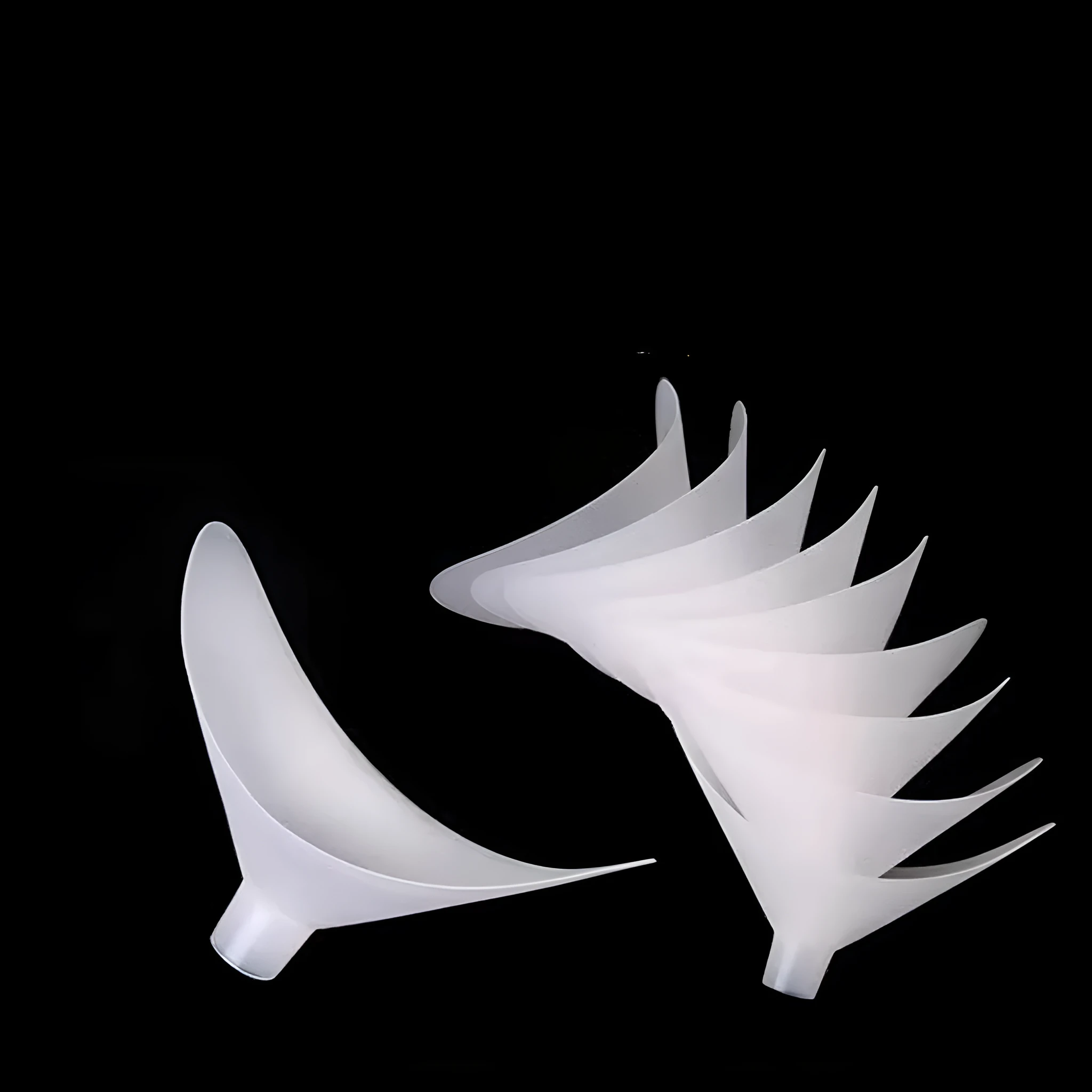 Pack of 100 environmentally friendly plastic lung capacity tester mouthpieces with 12-13mm nozzle connection