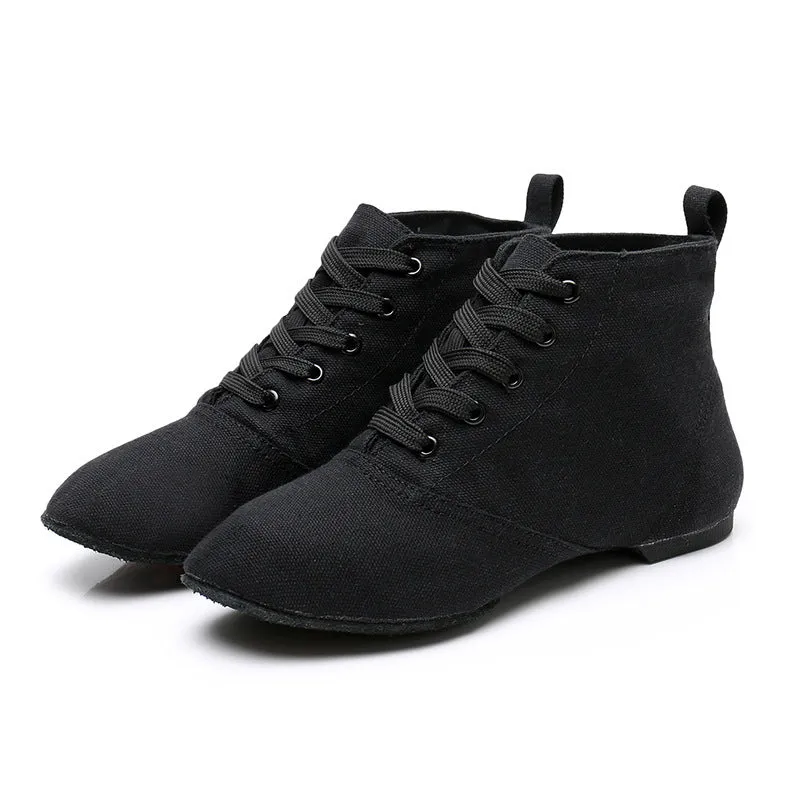 Genuine leather ballet shoes with cowhide suede sole in pigskin outsole colour on a dance studio floor