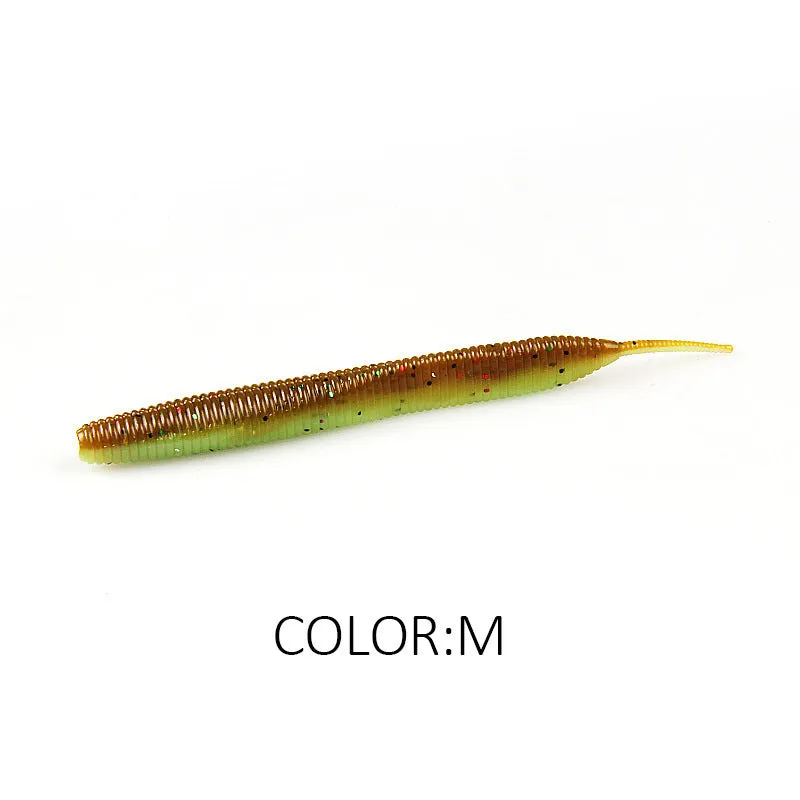 Lead-free noodle worm soft bait fishing lure in multiple colours available in 10cm and 7cm pack sizes