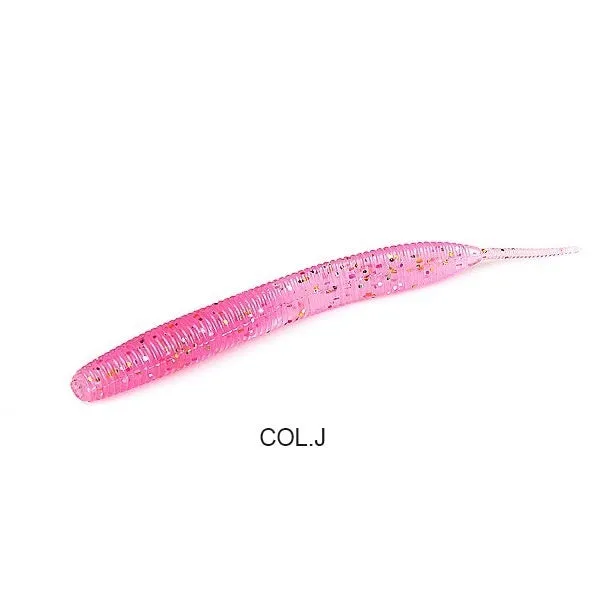 Lead-free noodle worm soft bait fishing lure in multiple colours available in 10cm and 7cm pack sizes