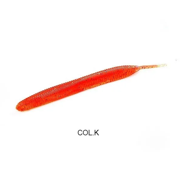 Lead-free noodle worm soft bait fishing lure in multiple colours available in 10cm and 7cm pack sizes