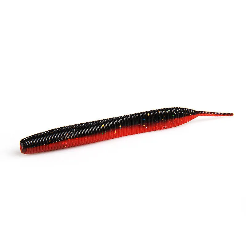 Lead-free noodle worm soft bait fishing lure in multiple colours available in 10cm and 7cm pack sizes