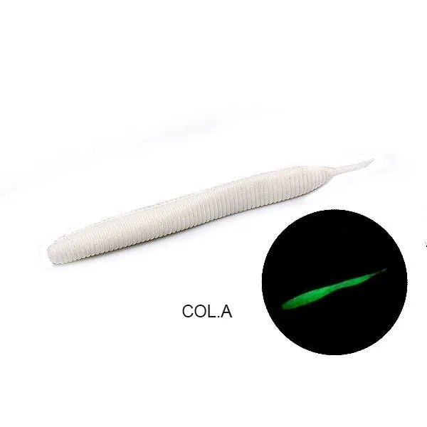 Lead-free noodle worm soft bait fishing lure in multiple colours available in 10cm and 7cm pack sizes