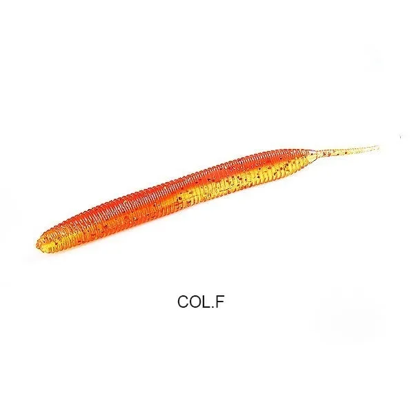 Lead-free noodle worm soft bait fishing lure in multiple colours available in 10cm and 7cm pack sizes