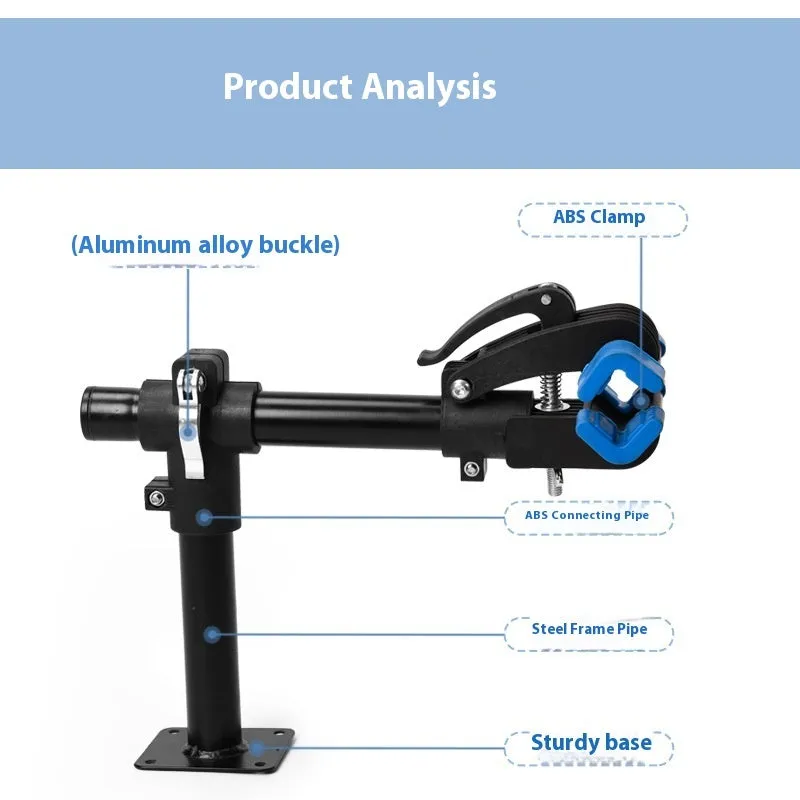Iron mountain bike repair rack desktop or wall mounted Type B colour