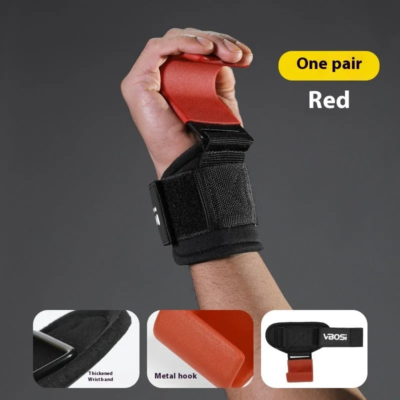 Horizontal bar pull-up power assist grip hook, black colour, one-pair package, wrist support for weightlifting