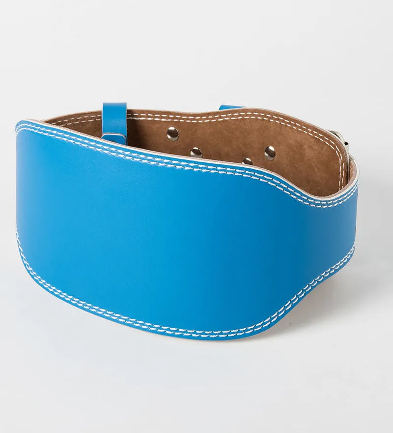 Deadlift powerlifting belt 14cm wide available in black, blue, brown, pink, white