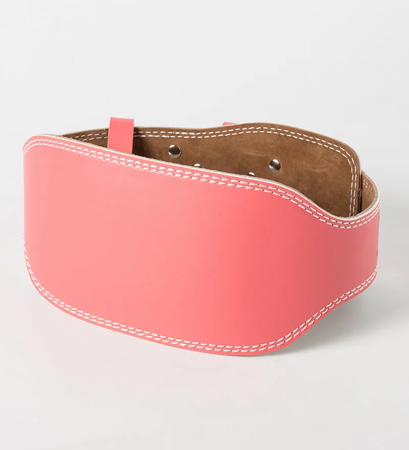 Deadlift powerlifting belt 14cm wide available in black, blue, brown, pink, white