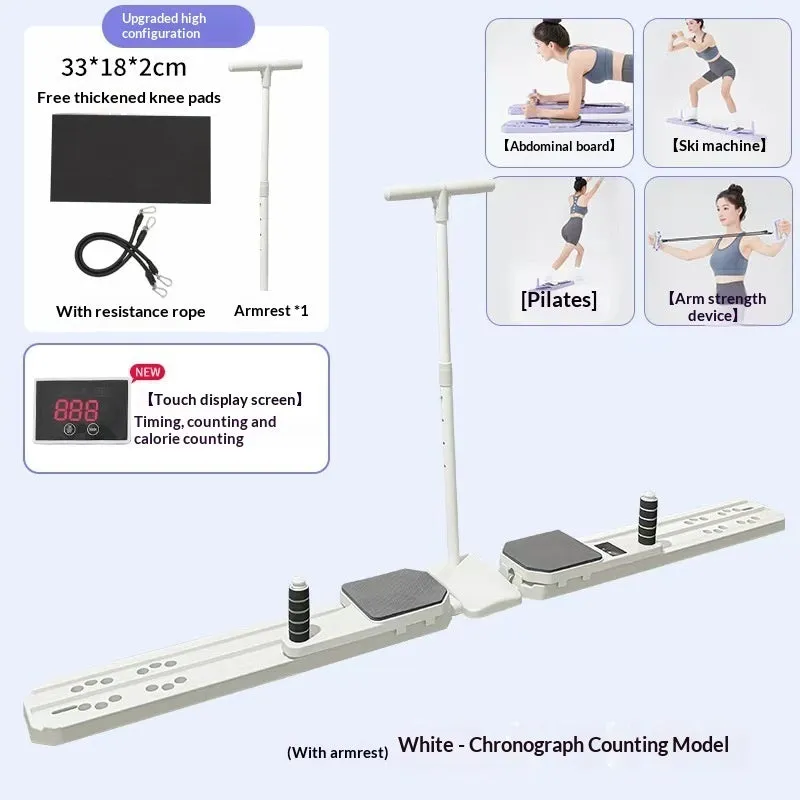 Split-type multi-function abdominal board in PP plastic with 2nd generation coloured armrest options