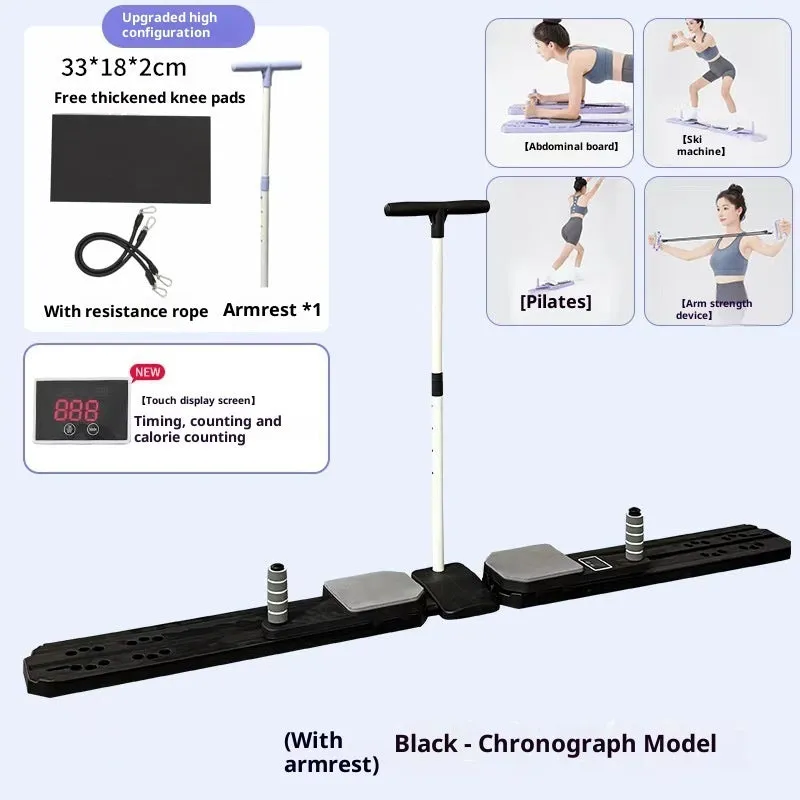 Split-type multi-function abdominal board in PP plastic with 2nd generation coloured armrest options