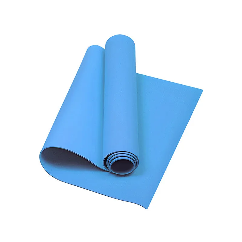 Portable EVA yoga mat for home nap and dance, 175×61cm, available in black, blue, pink, purple, 3mm or 4mm thick