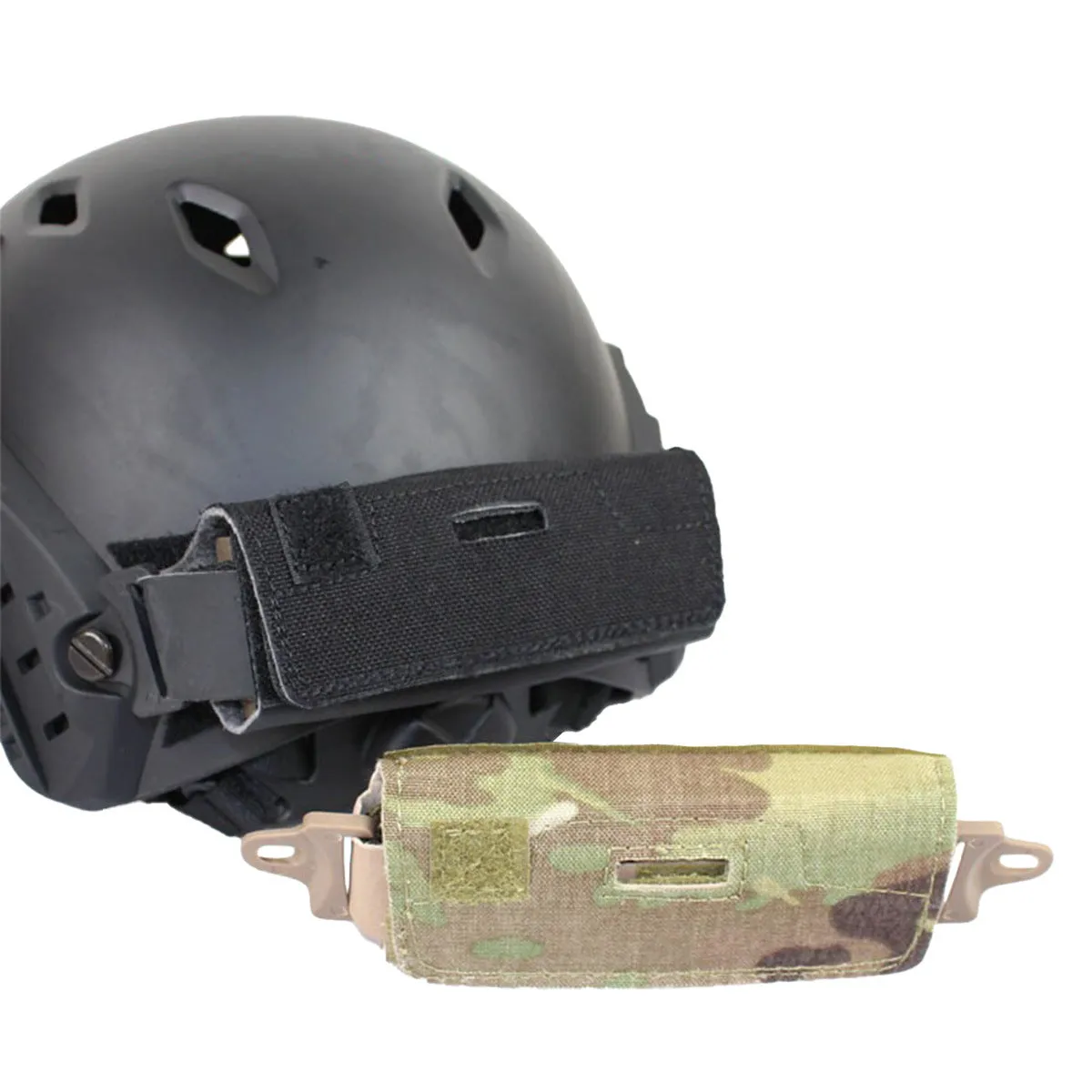 Outdoor Tactics metal helmet balance weight bag with five adjustable metal blocks in Black