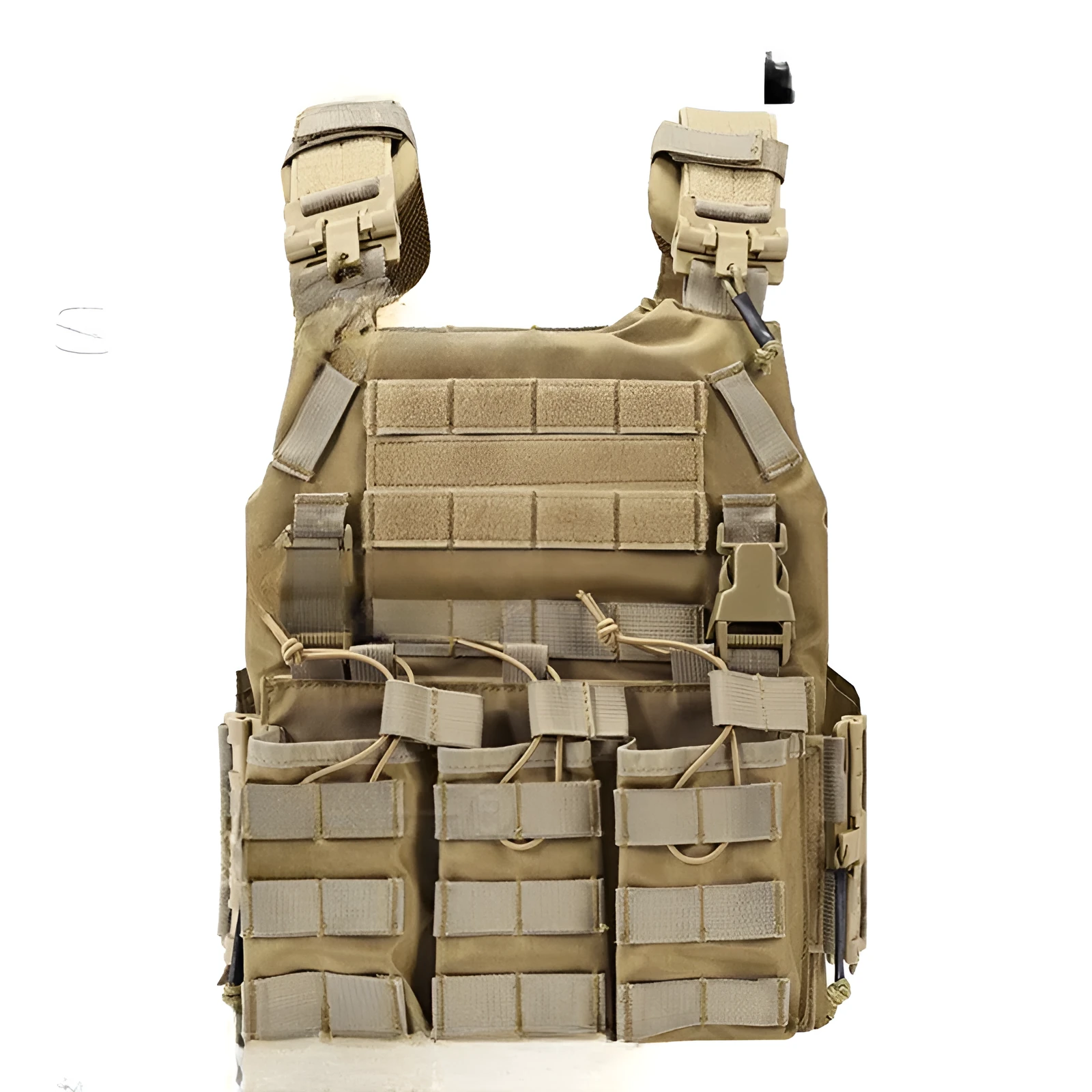 Training tactical outdoor quick-release protective vest in black for shooting sports