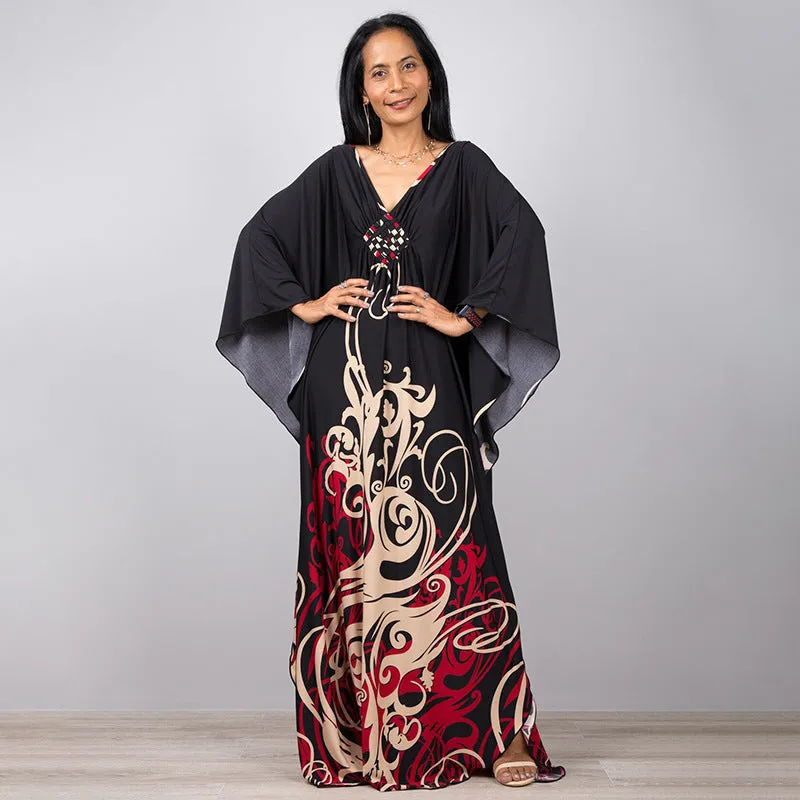 Women's loose chemical fibre blend bikini cover up robe for sun protection during swimming