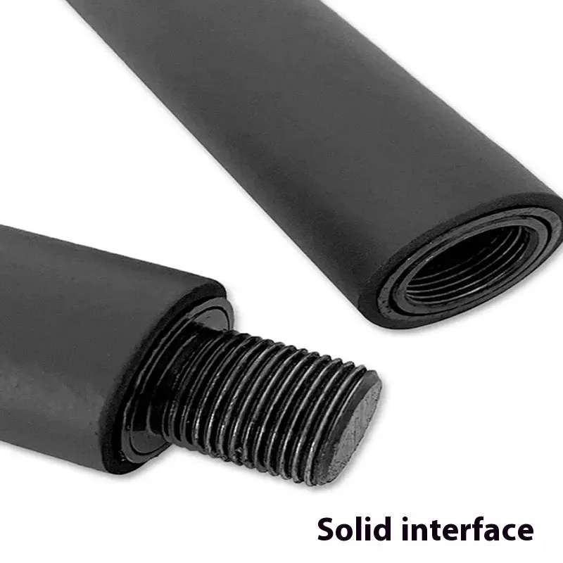 Two-segment push-and-pull fitness resistance bar for strength training exercises