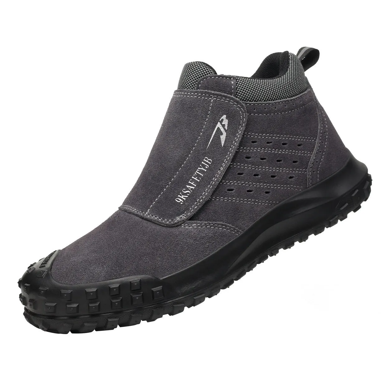Four Seasons lightweight low-top welder safety boots in sand colour with steel toe cap and lace-up front.