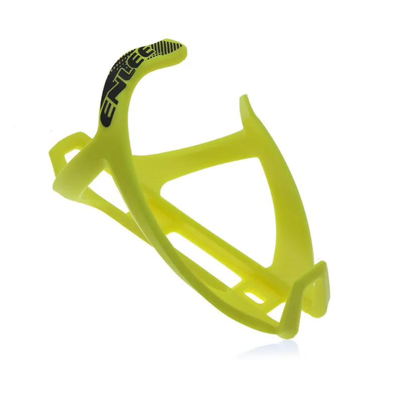 TPR plastic mountain bike water bottle cage in fluorescent yellow colour