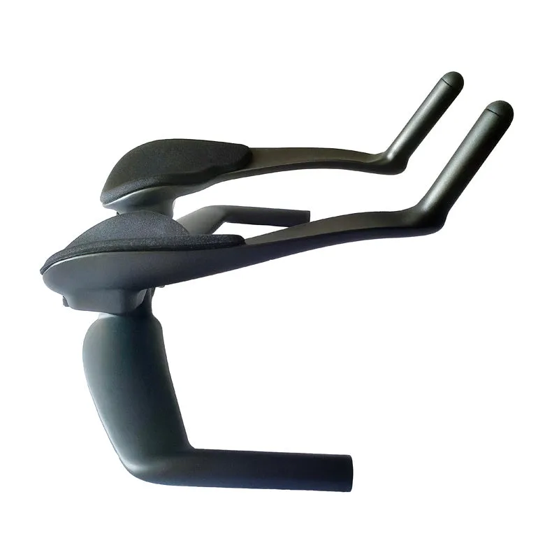 New Field Car carbon fibre TT bicycle handlebar in black matte finish, showing aero extensions