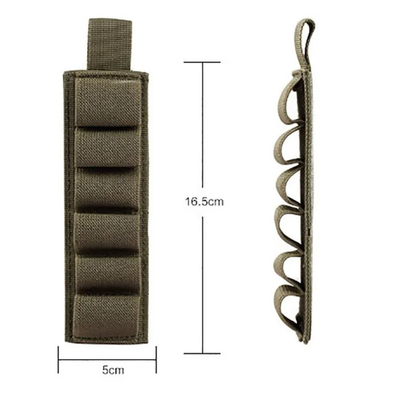 Tactical 6-hole storage stickers bag in 1000D nylon fabric with six storage compartments