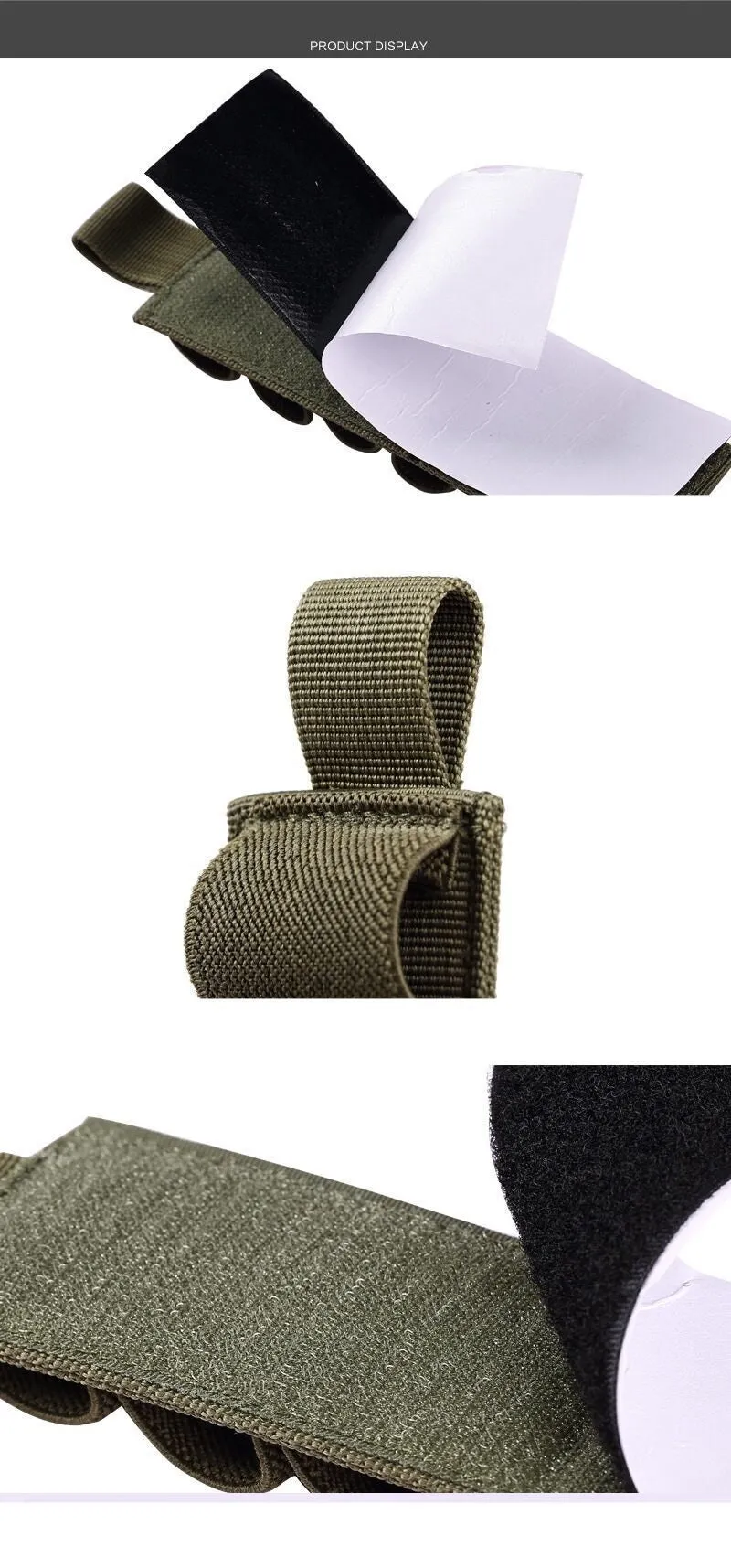Tactical 6-hole storage stickers bag in 1000D nylon fabric with six storage compartments