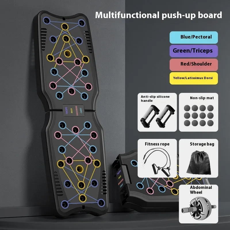 ABS plastic flat push up support plate for chest, shoulder, back and arm workouts